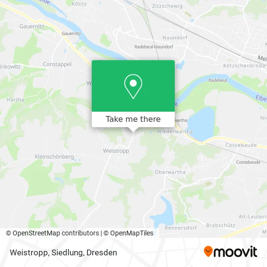 Карта Weistropp, Siedlung