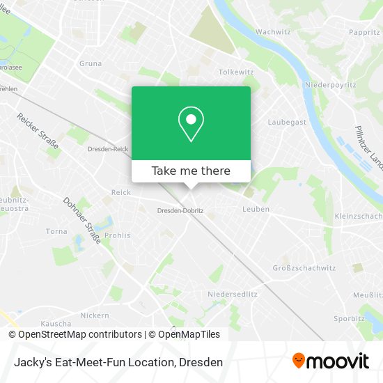 Jacky's Eat-Meet-Fun Location map
