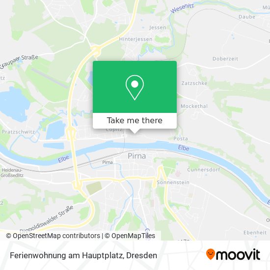 Ferienwohnung am Hauptplatz map