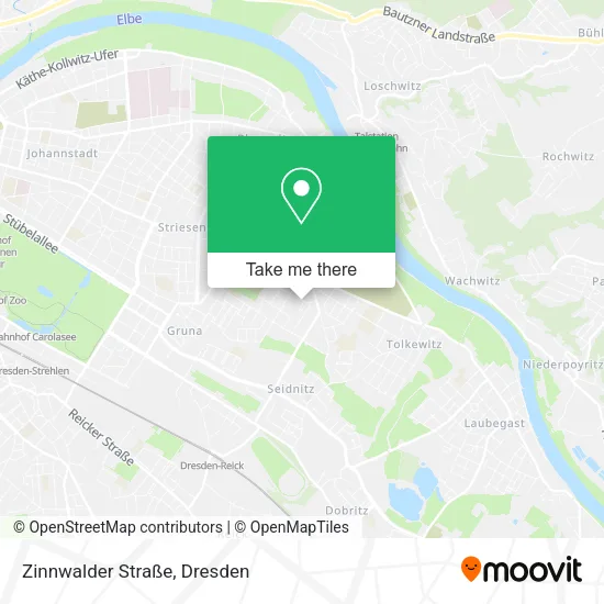 Карта Zinnwalder Straße