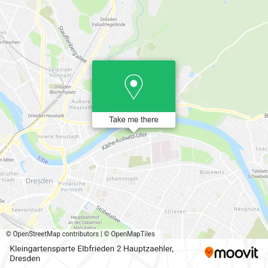 Kleingartensparte Elbfrieden 2 Hauptzaehler map