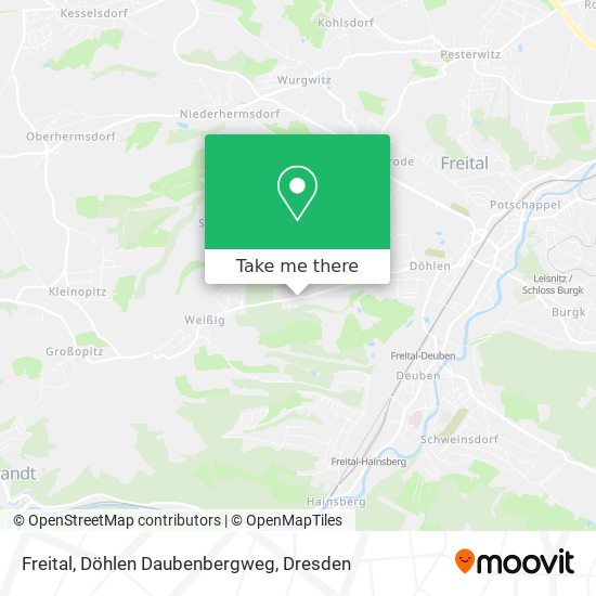 Карта Freital, Döhlen Daubenbergweg