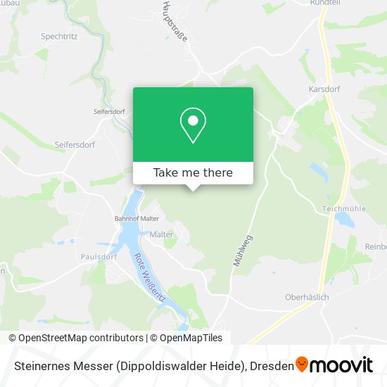 Steinernes Messer (Dippoldiswalder Heide) map