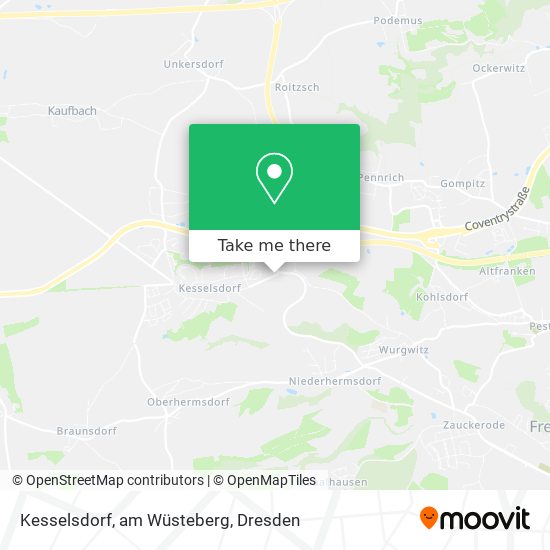 Kesselsdorf, am Wüsteberg map