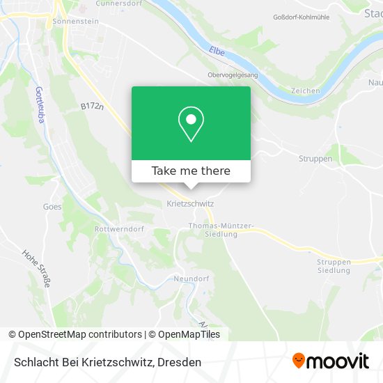 Schlacht Bei Krietzschwitz map