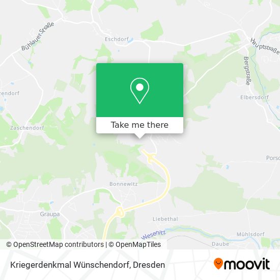Kriegerdenkmal Wünschendorf map