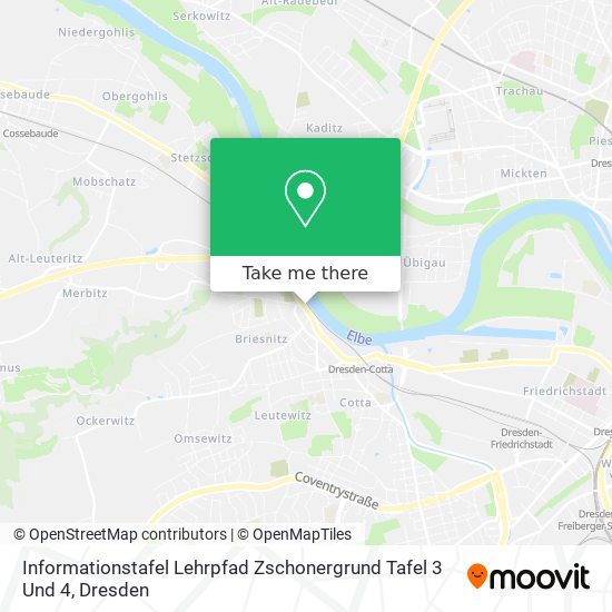 Informationstafel Lehrpfad Zschonergrund Tafel 3 Und 4 map