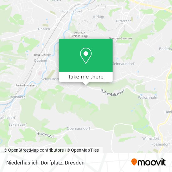 Niederhäslich, Dorfplatz map