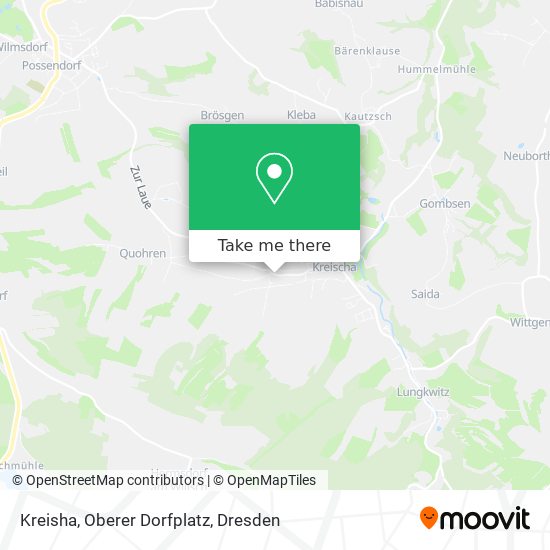 Kreisha, Oberer Dorfplatz map