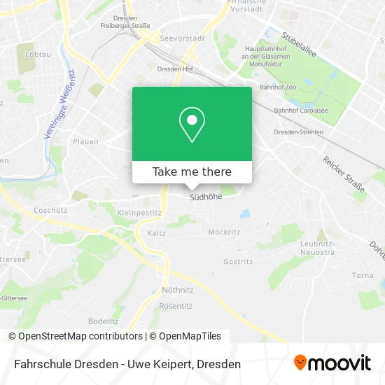 Карта Fahrschule Dresden - Uwe Keipert