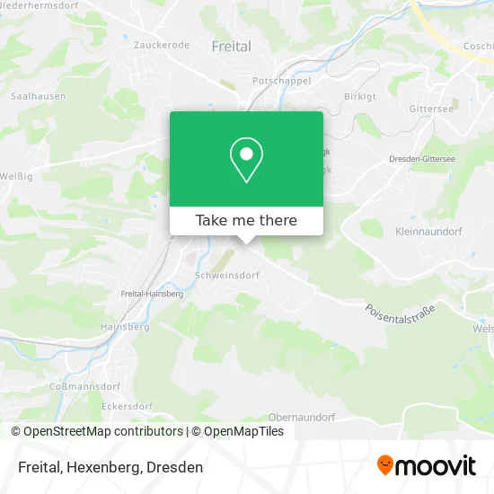 Карта Freital, Hexenberg