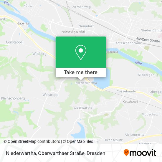 Niederwartha, Oberwarthaer Straße map