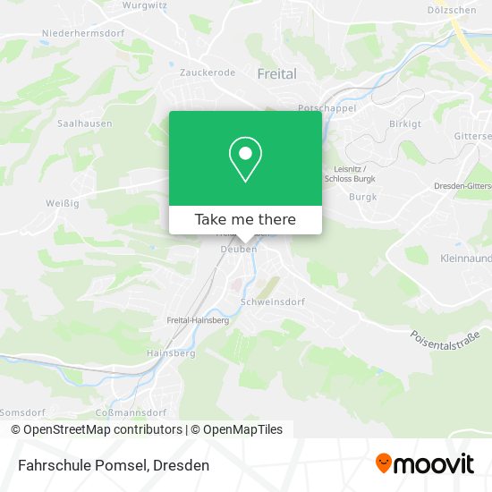 Fahrschule Pomsel map