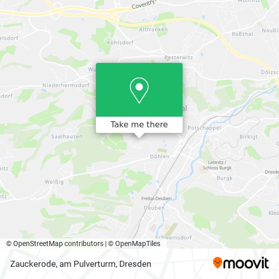Zauckerode, am Pulverturm map