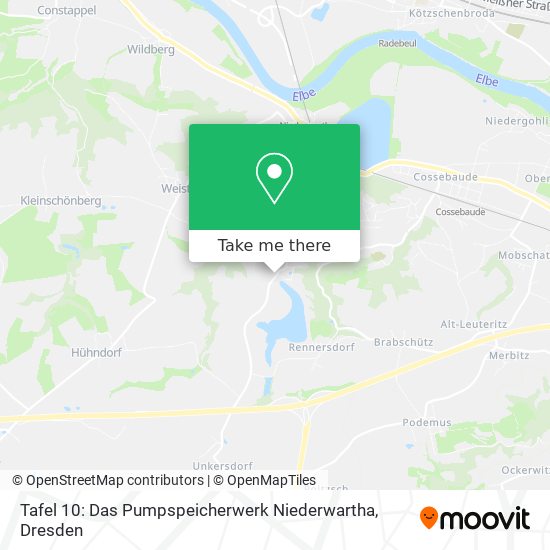 Tafel 10: Das Pumpspeicherwerk Niederwartha map