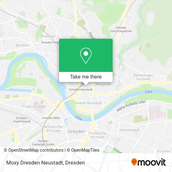 Карта Moxy Dresden Neustadt
