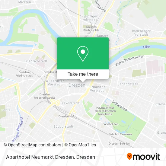Карта Aparthotel Neumarkt Dresden