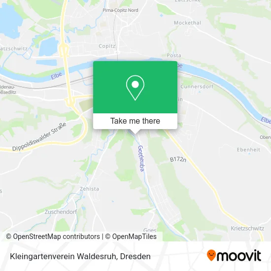 Карта Kleingartenverein Waldesruh