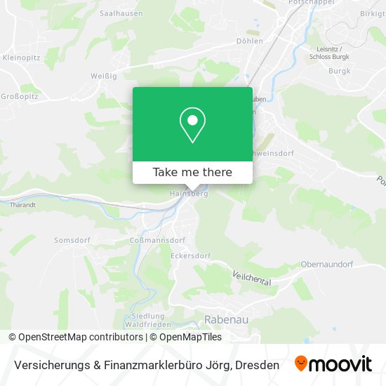 Versicherungs & Finanzmarklerbüro Jörg map