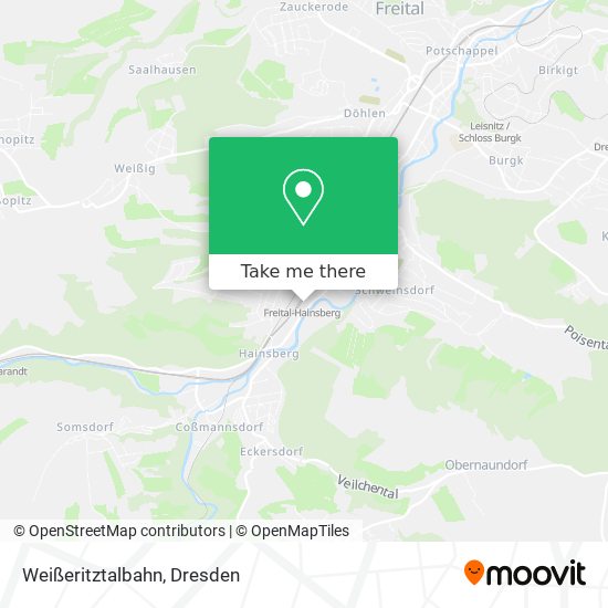 Weißeritztalbahn map