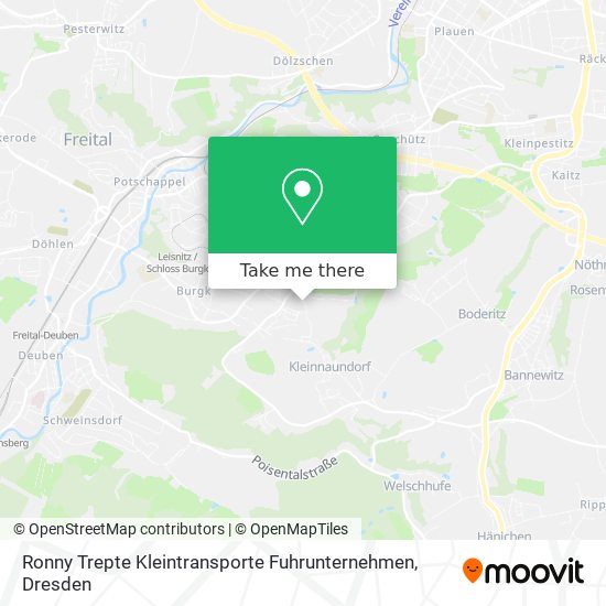 Ronny Trepte Kleintransporte Fuhrunternehmen map