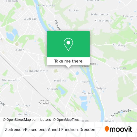 Карта Zeitreisen-Reisedienst Annett Friedrich