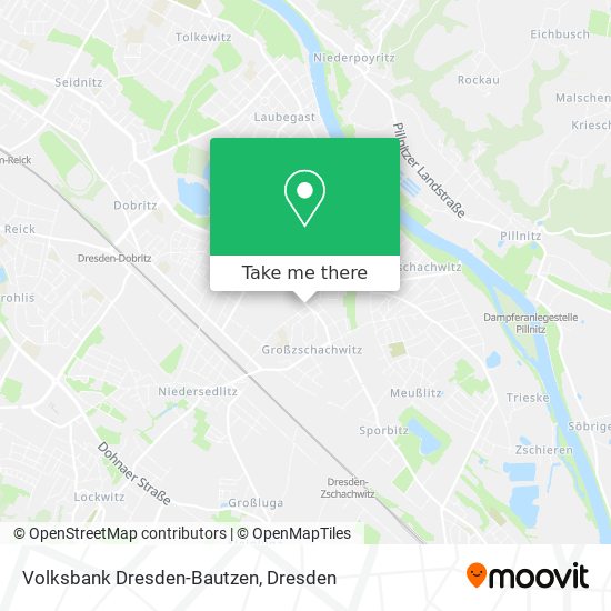 Volksbank Dresden-Bautzen map