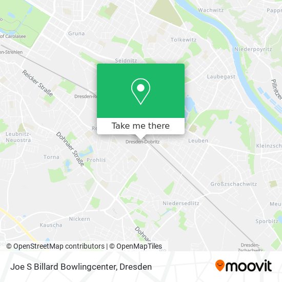 Joe S Billard Bowlingcenter map