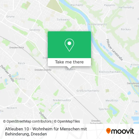 Карта Altleuben 10 - Wohnheim für Menschen mit Behinderung