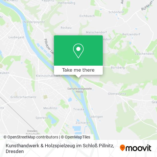 Карта Kunsthandwerk & Holzspielzeug im Schloß Pillnitz