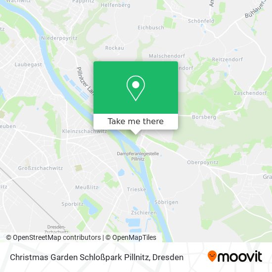 Christmas Garden Schloßpark Pillnitz map