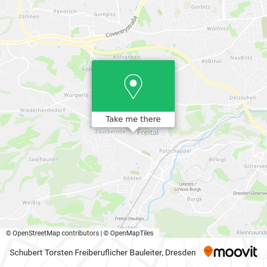 Schubert Torsten Freiberuflicher Bauleiter map