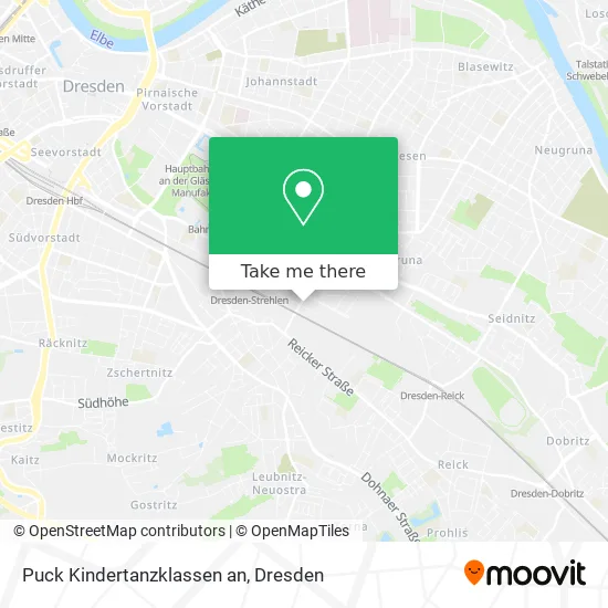 Карта Puck Kindertanzklassen an