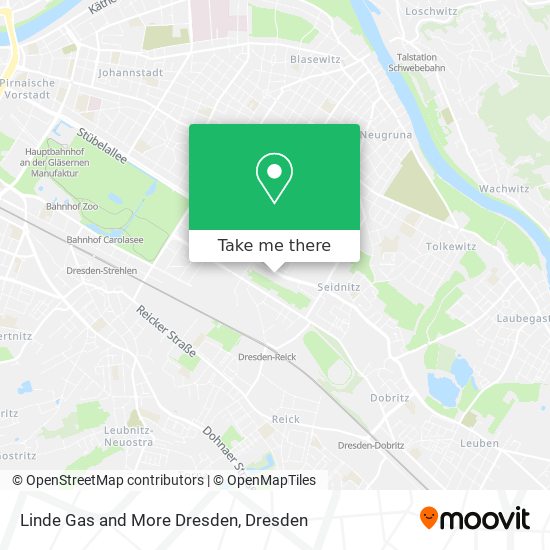 Linde Gas and More Dresden map