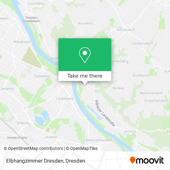 Elbhangzimmer Dresden map