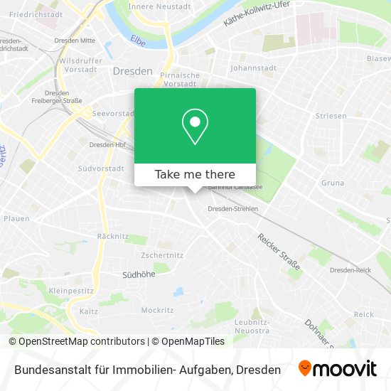 Карта Bundesanstalt für Immobilien- Aufgaben