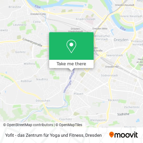 Карта Yofit - das Zentrum für Yoga und Fitness