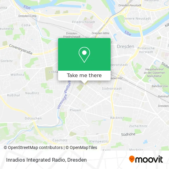 Inradios Integrated Radio map