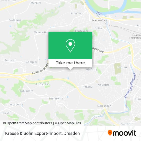 Krause & Sohn Export-Import map