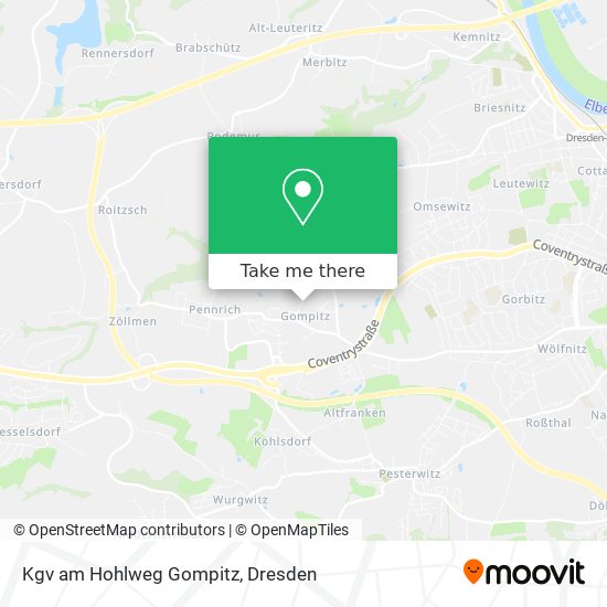 Kgv am Hohlweg Gompitz map