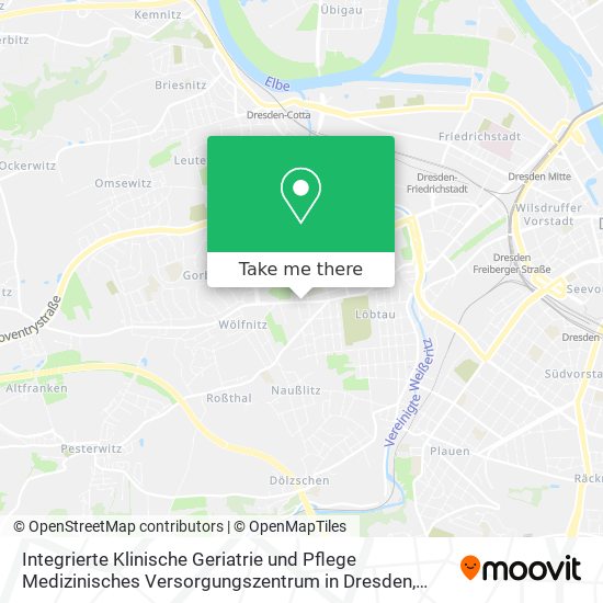 Integrierte Klinische Geriatrie und Pflege Medizinisches Versorgungszentrum in Dresden map