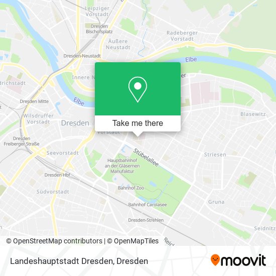 Карта Landeshauptstadt Dresden