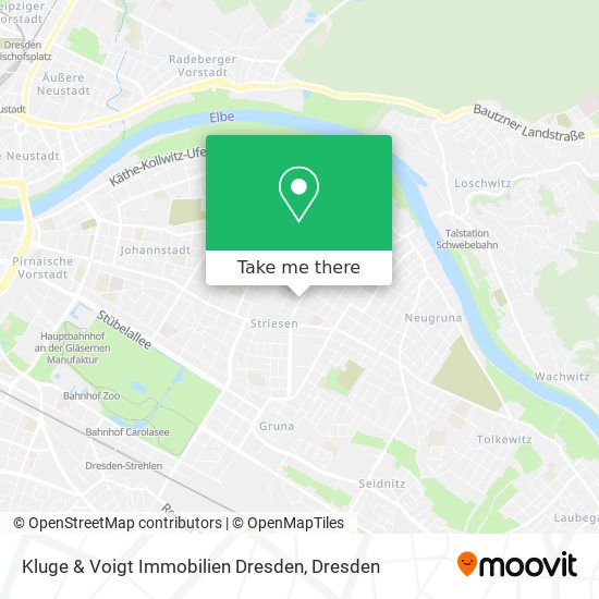 Карта Kluge & Voigt Immobilien Dresden
