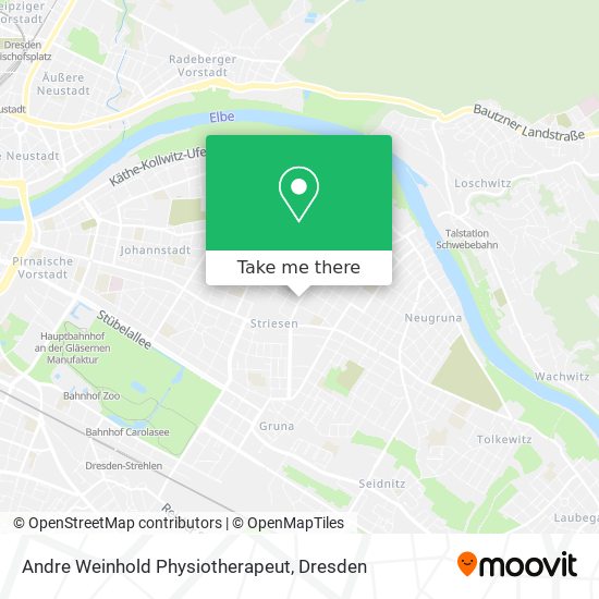 Andre Weinhold Physiotherapeut map