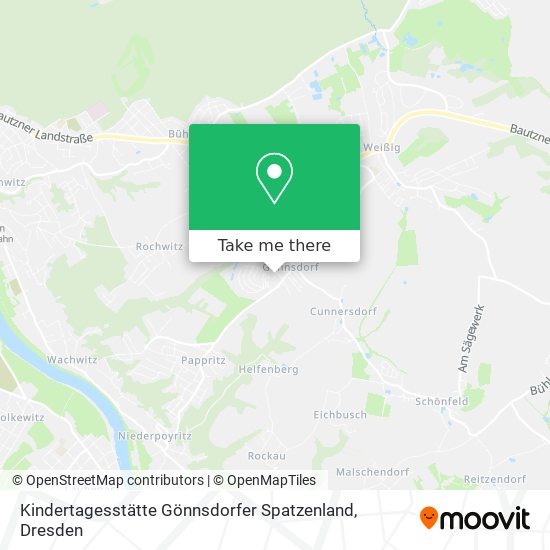 Kindertagesstätte Gönnsdorfer Spatzenland map