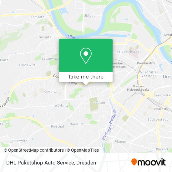 Карта DHL Paketshop Auto Service