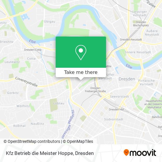 Kfz Betrieb die Meister Hoppe map