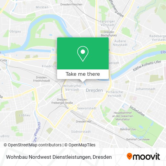 Wohnbau Nordwest Dienstleistungen map