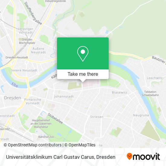 Universitätsklinikum Carl Gustav Carus map