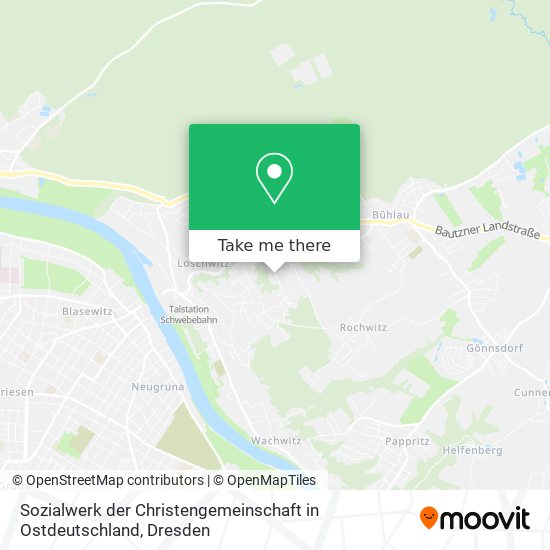 Sozialwerk der Christengemeinschaft in Ostdeutschland map